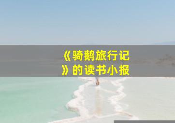 《骑鹅旅行记》的读书小报