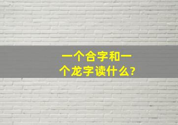 一个合字和一个龙字读什么?