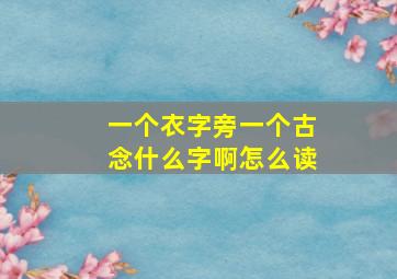 一个衣字旁一个古念什么字啊怎么读