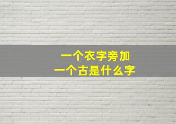 一个衣字旁加一个古是什么字