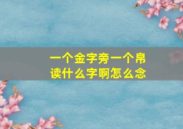 一个金字旁一个帛读什么字啊怎么念