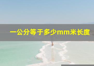 一公分等于多少mm米长度