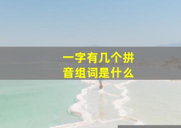 一字有几个拼音组词是什么