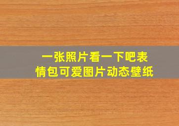 一张照片看一下吧表情包可爱图片动态壁纸