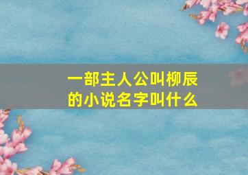 一部主人公叫柳辰的小说名字叫什么