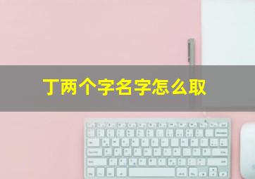 丁两个字名字怎么取