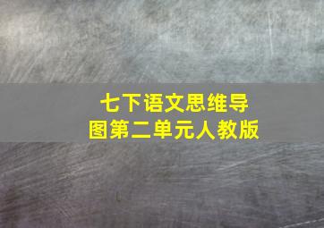 七下语文思维导图第二单元人教版