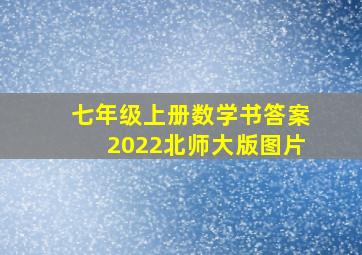 七年级上册数学书答案2022北师大版图片