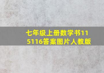 七年级上册数学书115116答案图片人教版