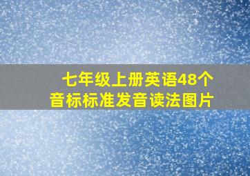 七年级上册英语48个音标标准发音读法图片