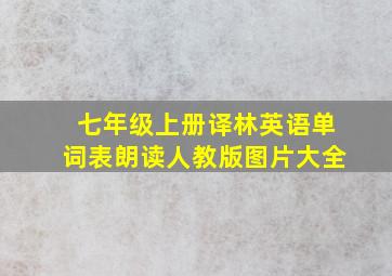 七年级上册译林英语单词表朗读人教版图片大全