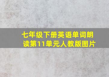 七年级下册英语单词朗读第11单元人教版图片