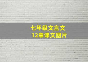 七年级文言文12章课文图片