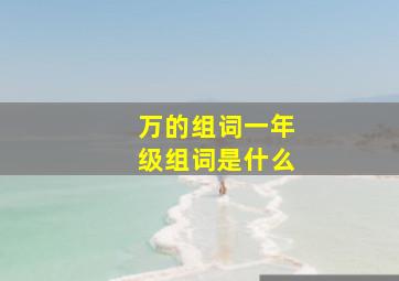 万的组词一年级组词是什么