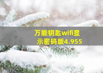 万能钥匙wifi显示密码版4.955