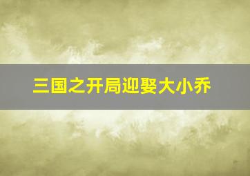 三国之开局迎娶大小乔