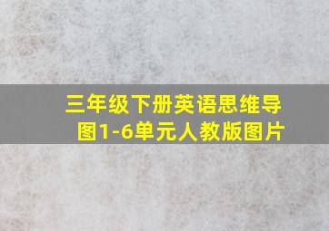 三年级下册英语思维导图1-6单元人教版图片