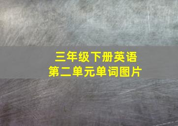 三年级下册英语第二单元单词图片