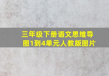 三年级下册语文思维导图1到4单元人教版图片