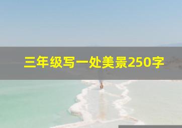 三年级写一处美景250字