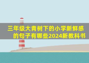 三年级大青树下的小学新鲜感的句子有哪些2024新教科书