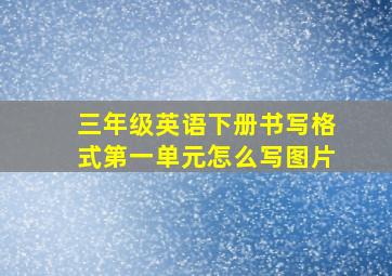 三年级英语下册书写格式第一单元怎么写图片