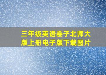 三年级英语卷子北师大版上册电子版下载图片