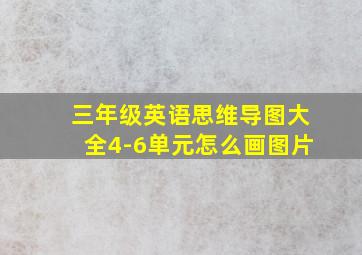 三年级英语思维导图大全4-6单元怎么画图片