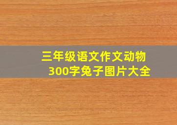 三年级语文作文动物300字兔子图片大全