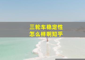 三轮车稳定性怎么样啊知乎