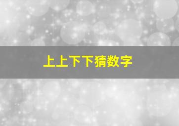 上上下下猜数字