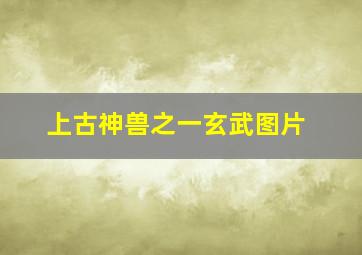 上古神兽之一玄武图片