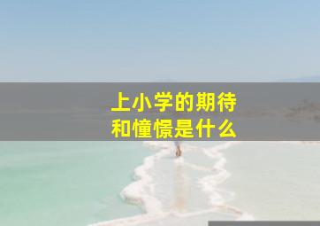 上小学的期待和憧憬是什么