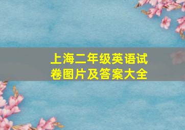 上海二年级英语试卷图片及答案大全