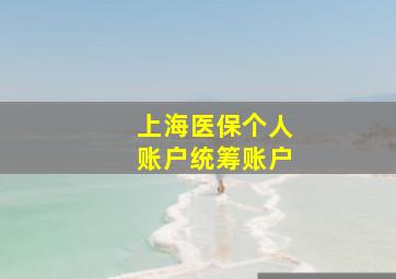 上海医保个人账户统筹账户