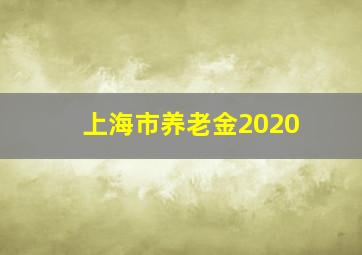 上海市养老金2020