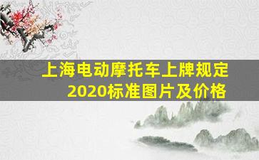 上海电动摩托车上牌规定2020标准图片及价格