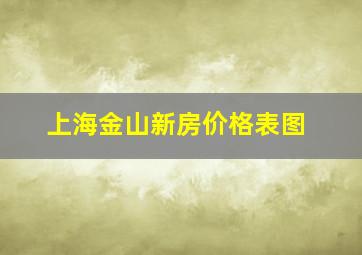 上海金山新房价格表图