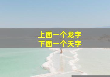 上面一个龙字下面一个天字