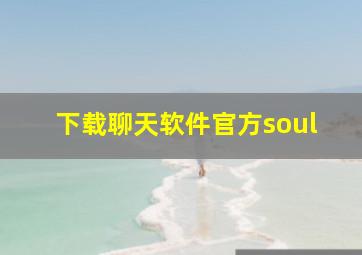 下载聊天软件官方soul