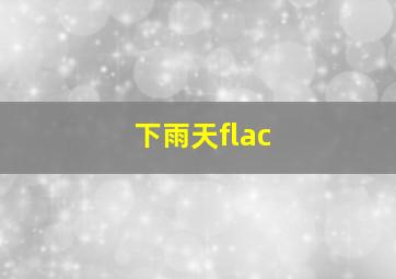 下雨天flac