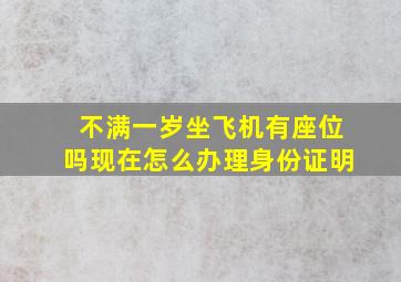 不满一岁坐飞机有座位吗现在怎么办理身份证明