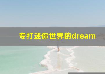 专打迷你世界的dream