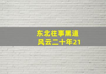 东北往事黑道风云二十年21