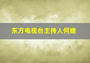 东方电视台主持人何婕