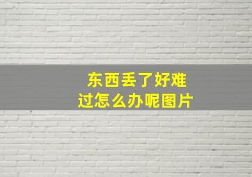 东西丢了好难过怎么办呢图片