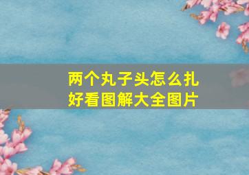 两个丸子头怎么扎好看图解大全图片