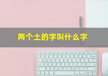 两个土的字叫什么字