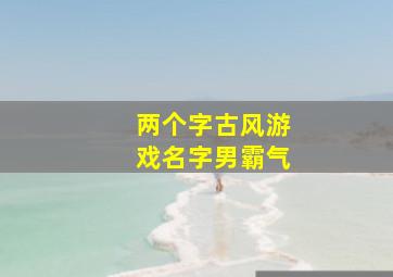 两个字古风游戏名字男霸气