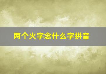 两个火字念什么字拼音